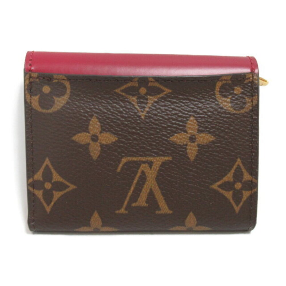 Louis Vuitton Zoe Portefeuille Wallet Tri fold Brown Purple Fuchsia Pink - Picture 2 of 10